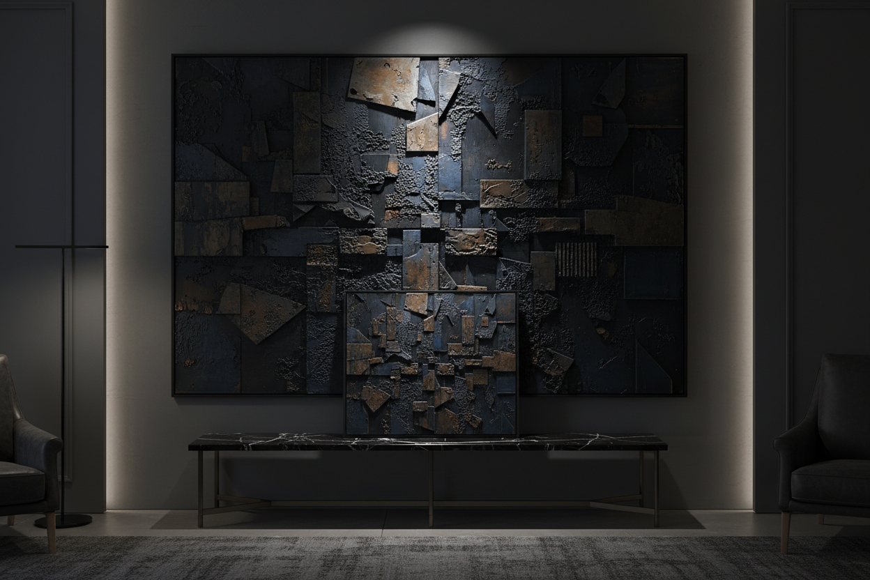 no, this is a textured wall art picture for the masculine and sophisticated collection
